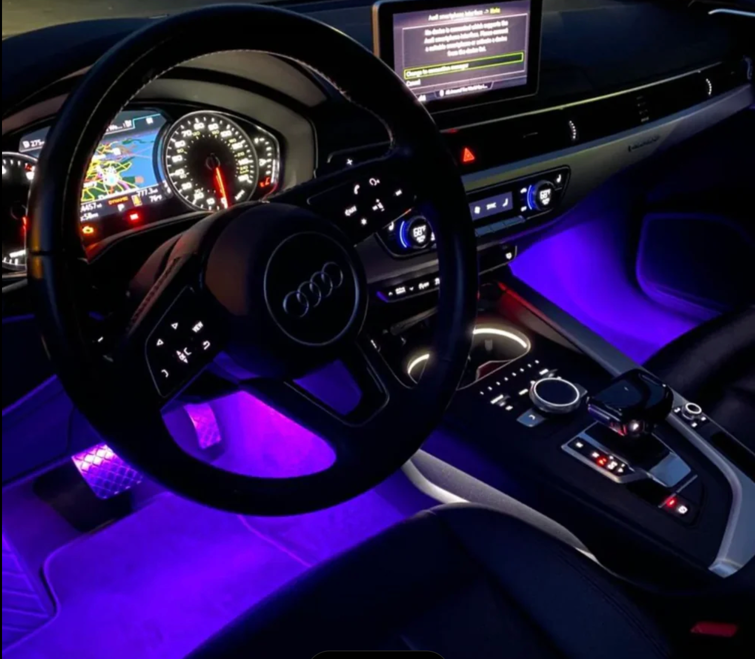 Pack de 4 LEDS ambiance voiture
