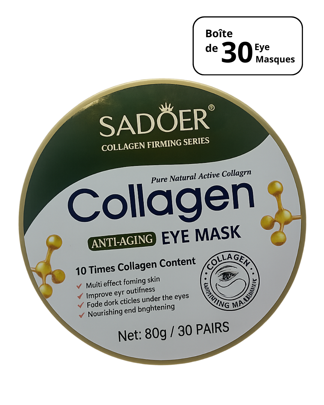 Masque collagène pour les yeux (eye mask)