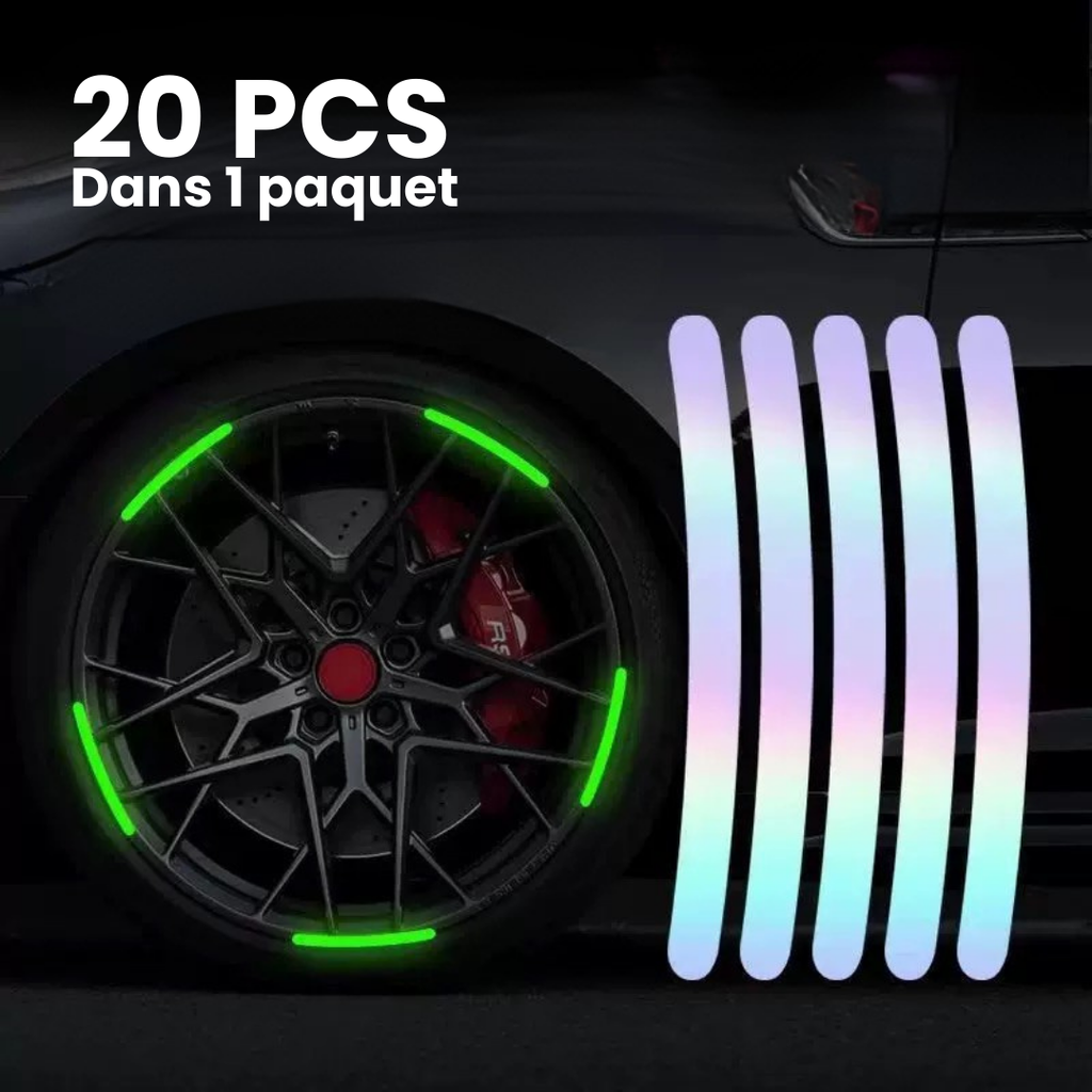 Stickers jantes phosphorescentes