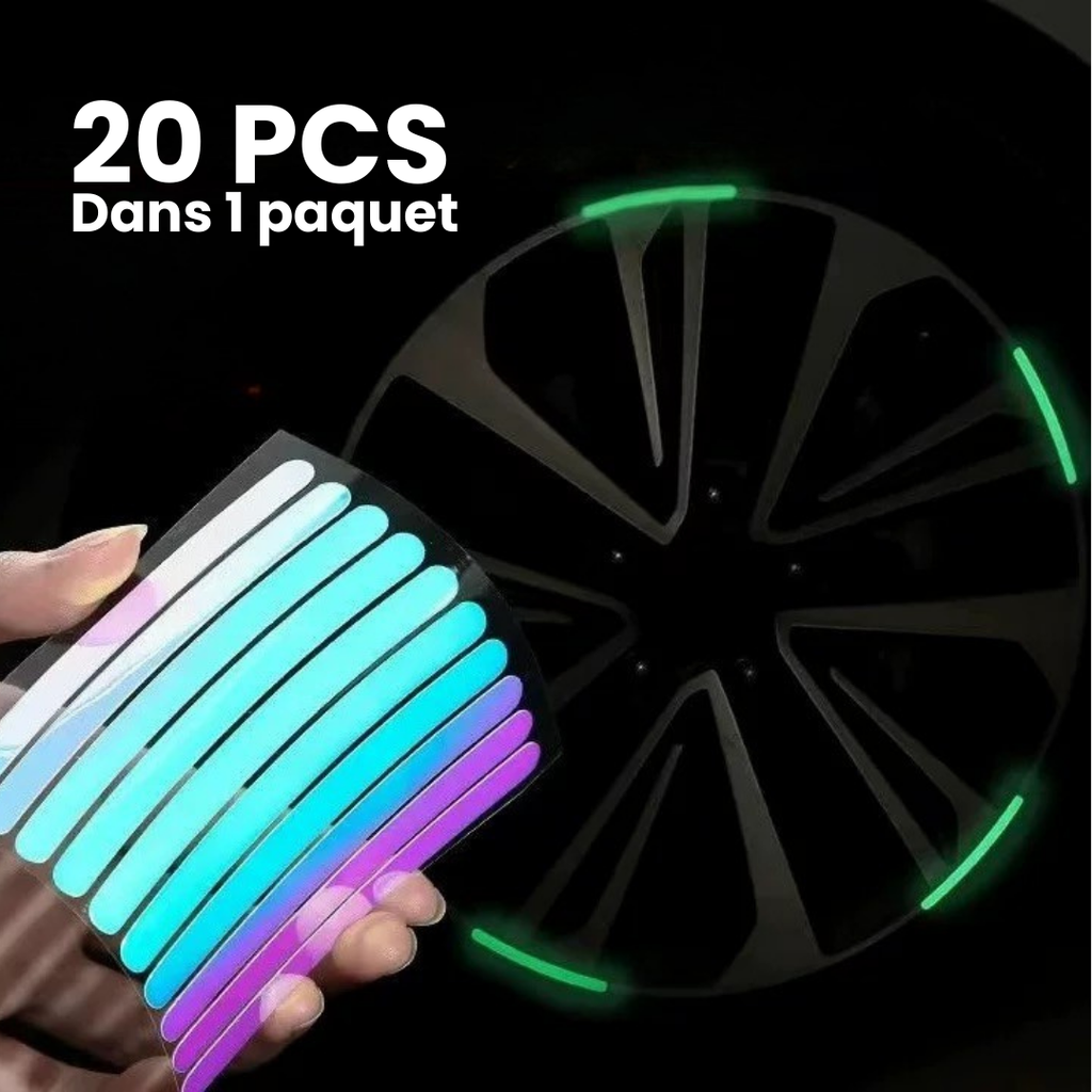 Stickers jantes phosphorescentes
