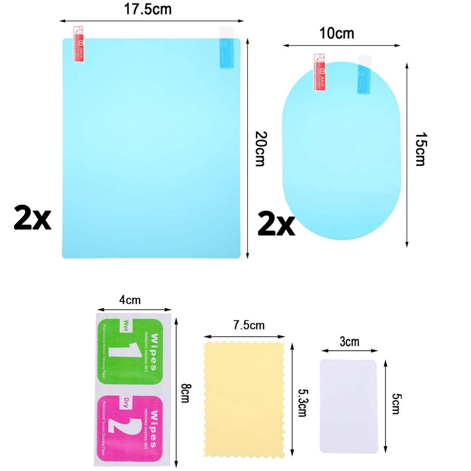 Kit de sticker anti-pluie retroviseurs