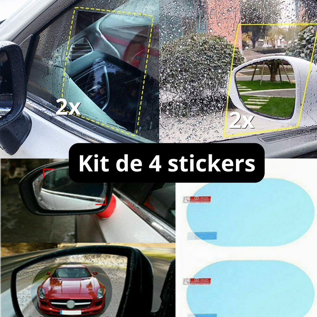 Kit de sticker anti-pluie retroviseurs