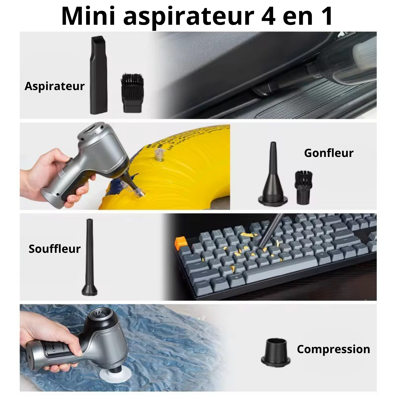 Mini aspirateur pour véhicule