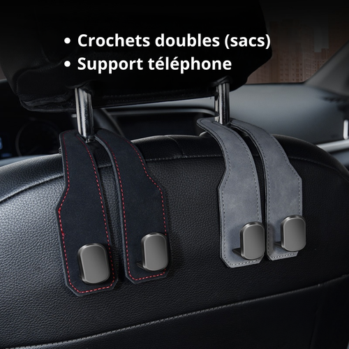 Crochets doubles - repose tête auto